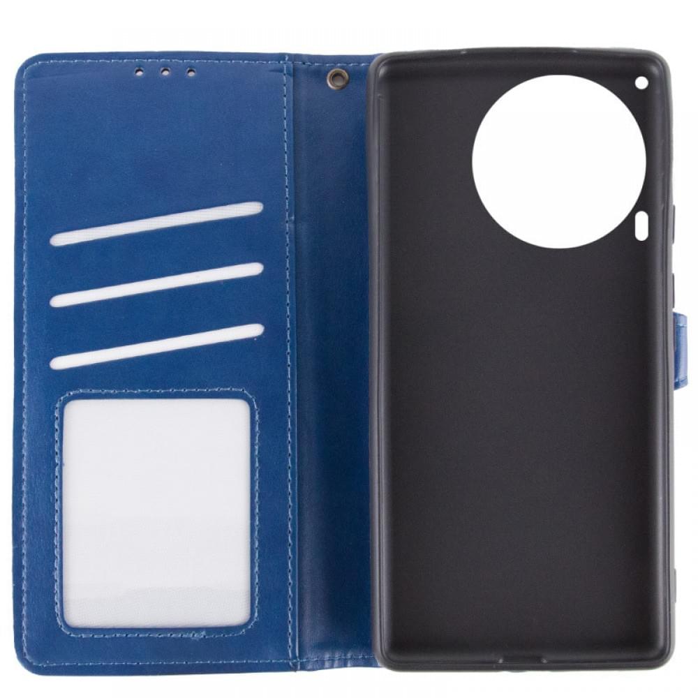 Шкіряний чохол-книжка GETMAN Gallant (PU) для TECNO Camon 30 (CL6) Синій