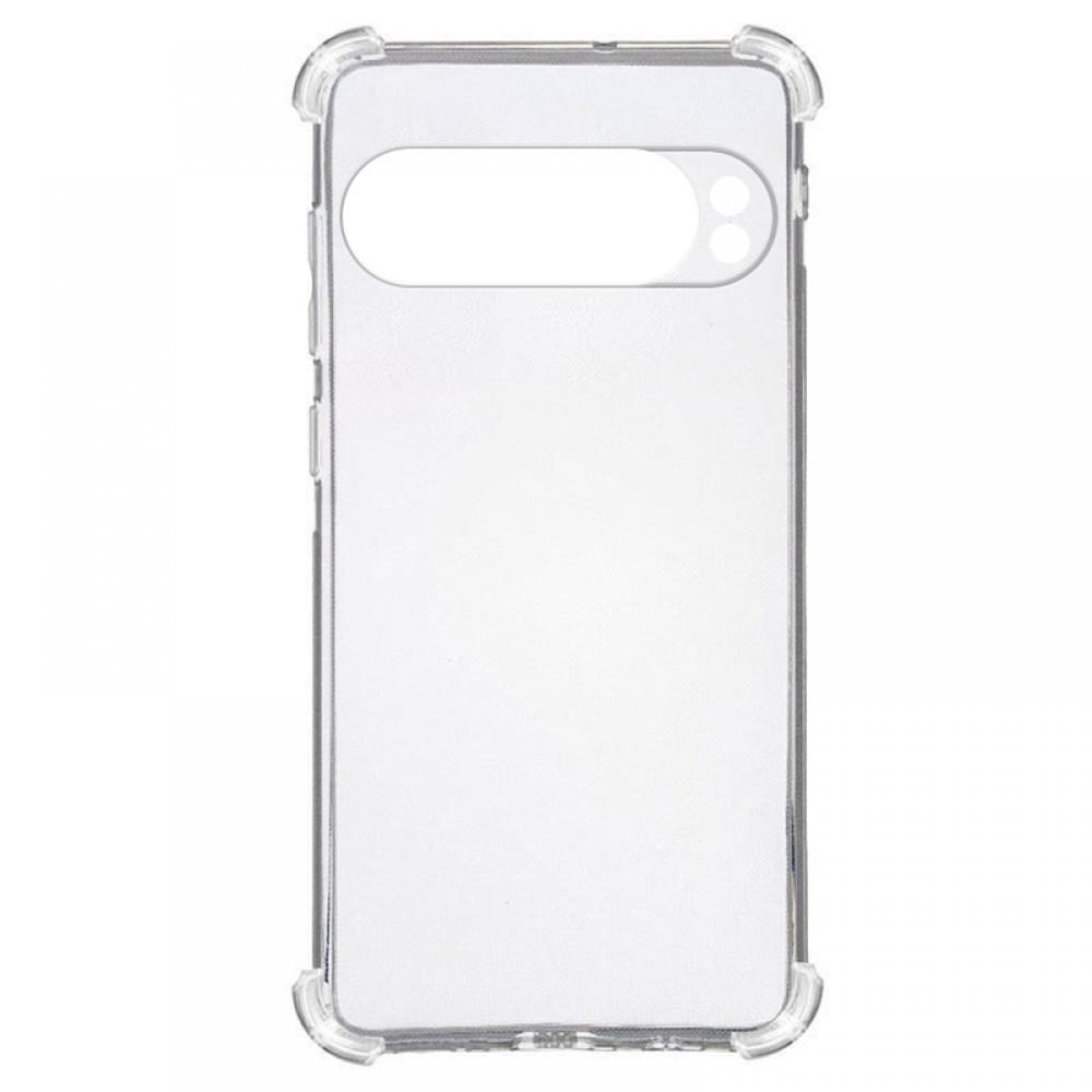 TPU чохол GETMAN Ease logo посилені кути Full Camera для Google Pixel 9 Безбарвний (прозорий)