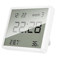 Електронний термогігрометр + годинник Hoco HX41 5in1 Indoor White