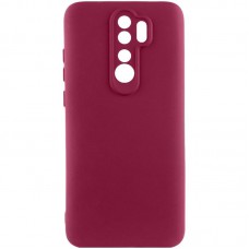 Чохол Silicone Cover Ummi Lakshmi Full Camera (AA) для Xiaomi Redmi Note 8 Pro Бордовий / Marsala