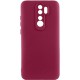Чохол Silicone Cover Ummi Lakshmi Full Camera (AA) для Xiaomi Redmi Note 8 Pro Бордовий / Marsala