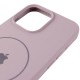Чохол Silicone Case Full Protective (AA) V2 with MagSafe для Apple iPhone 15 Pro (6.1") Сірий / Lavender