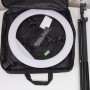 Кільцева світлодіодна LED лампа Arc Ring Remote control 18" + tripod 2.1m Black