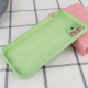 Чохол Silicone Case Full Camera Protective (AA) для Apple iPhone 12 (6.1") М'ятний / Mint