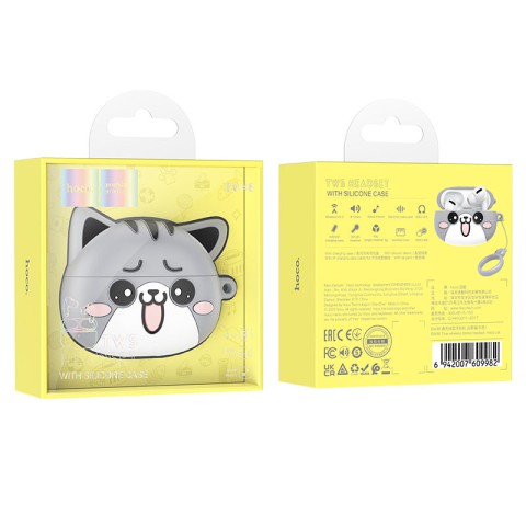 Бездротові TWS навушники Hoco EW48 Happy Cat Case Misty Cat