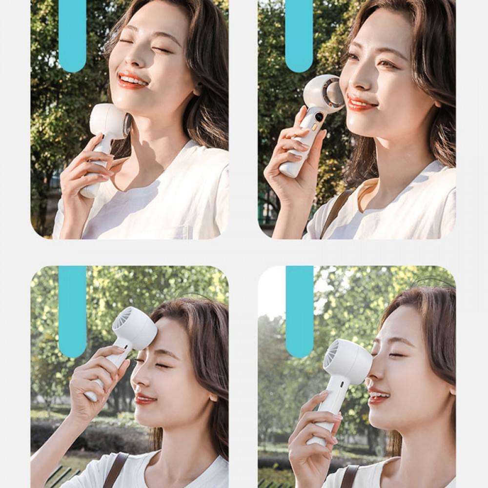 Портативный вентилятор YL007 with Display с подставкой для телефона 2000mAh