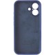 Чохол Silicone Case Full Camera Protective (AA) для Apple iPhone 16 Plus (6.7") Синій / Deep navy