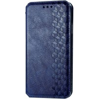 Шкіряний чохол-книжка GETMAN Cubic (PU) для Xiaomi Redmi Note 9s / Note 9 Pro / Note 9 Pro Max Синій