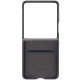Шкіряний чохол Leather Case (AAA) для Samsung Galaxy Z Flip7 Dark Gray