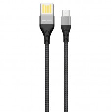 Дата кабель Borofone BU11 Tasteful USB to MicroUSB (1.2m) Чорний