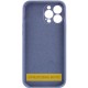 Чохол Silicone Case Full Camera Protective (AA) NO LOGO для Apple iPhone 17 Pro (6.3") Сірий / Lavender Gray