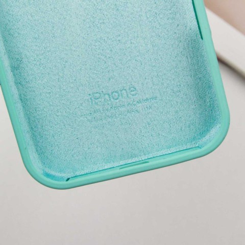 Чохол Silicone Case Full Protective (AA) для Apple iPhone 16 Plus (6.7") Бірюзовий / Marine Green
