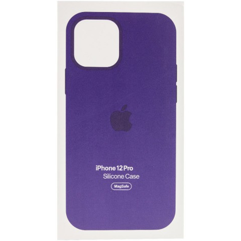 Чохол Silicone case (AAA) with Magsafe and Animation для Apple iPhone 12 Pro / 12 (6.1") Фіолетовий / Amethyst