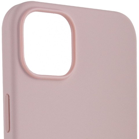 Чохол Silicone case (AAA) with Magsafe для Apple iPhone 14 Pro Max (6.7") Рожевий / Chalk Pink