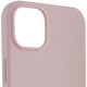 Чохол Silicone case (AAA) with Magsafe для Apple iPhone 14 Pro Max (6.7") Рожевий / Chalk Pink
