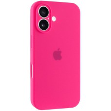 Чохол Silicone Case Full Camera Protective (AA) для Apple iPhone 16 Plus (6.7") Рожевий / Barbie pink