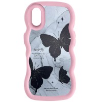 Чохол TPU Cloudy Pictures для Apple iPhone XR (6.1") Butterflies Pink