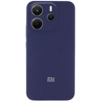 Чохол Silicone Cover Lakshmi Full Camera (AA) with logo для Xiaomi Redmi Note 14 4G (Int. version) Синій / Midnight blue