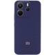 Чохол Silicone Cover Lakshmi Full Camera (AA) with logo для Xiaomi Redmi Note 14 4G (Int. version) Синій / Midnight blue