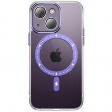 Чохол TPU+PC Colorful with MagSafe для Apple iPhone 14 (6.1") Purple