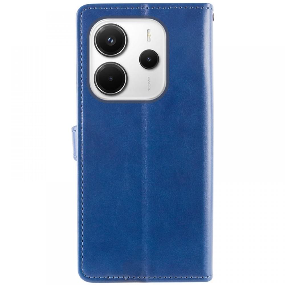 Шкіряний чохол-книжка GETMAN Gallant (PU) для Xiaomi Redmi Note 14 4G (Europe version) Синій