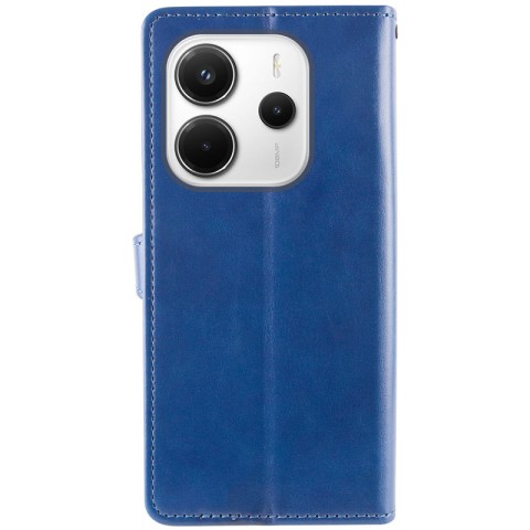 Шкіряний чохол-книжка GETMAN Gallant (PU) для Xiaomi Redmi Note 14 4G (Europe version) Синій