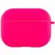 Силіконовий футляр з мікрофіброю для навушників Airpods Pro Рожевий / Barbie pink