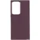 TPU чохол Bonbon Metal Style для Samsung Galaxy S24 Ultra Бордовий / Plum