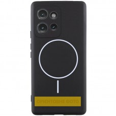 Чохол Silicone Cover Lakshmi Full Camera (AA) with MagFit для Motorola Edge 50 Pro Чорний / Black