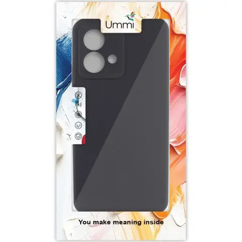 Чохол Silicone Cover Ummi Lakshmi Full Camera (AA) для Motorola Moto G84 Чорний / Black