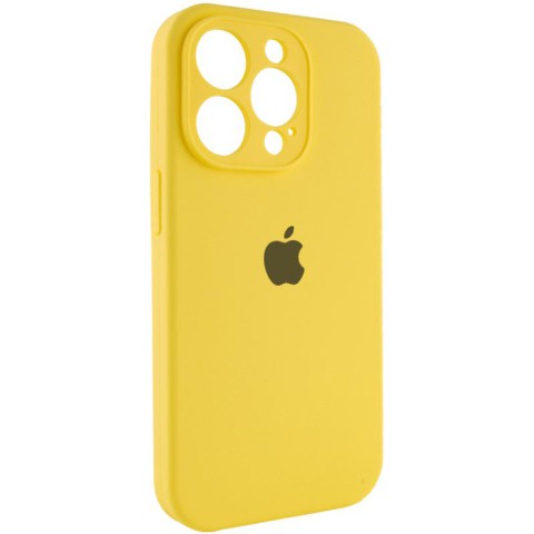 Чохол Silicone Case Full Camera Protective (AA) для Apple iPhone 13 Pro Max (6.7") Жовтий / Yellow