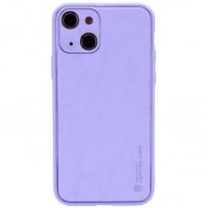 Шкіряний чохол Xshield для Apple iPhone 14 Plus (6.7") Бузковий / Dasheen