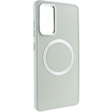 TPU чохол Bonbon Metal Style with MagSafe для Samsung Galaxy S22+ Білий / White