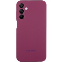 Чохол Silicone Cover Lakshmi Full Camera (AAA) with Logo для Samsung Galaxy A16 4G/5G Бордовий / Plum