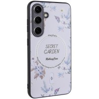 TPU+PC чохол Secret Garden with MagFit для Samsung Galaxy S23 FE White