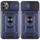 Чохол Ummi Camshield Serge Ring для Apple iPhone 12 Pro Max (6.7") Синій