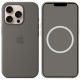 Чохол Silicone case (AAA) with Magsafe and Animation для Apple iPhone 16 Pro (6.3") Stone Grey