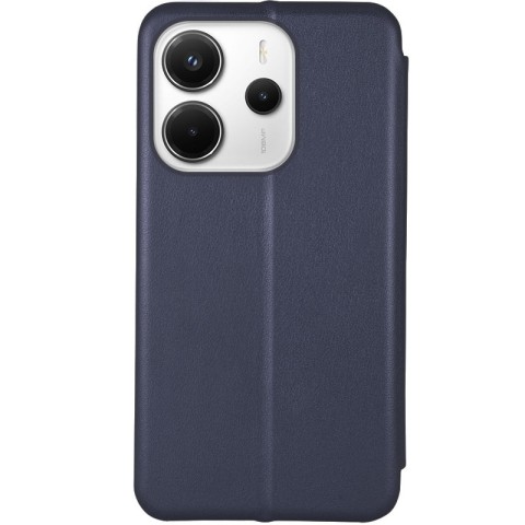 Шкіряний чохол-книжка Classy для Xiaomi Redmi Note 14 4G (Int. version) Темно-синій