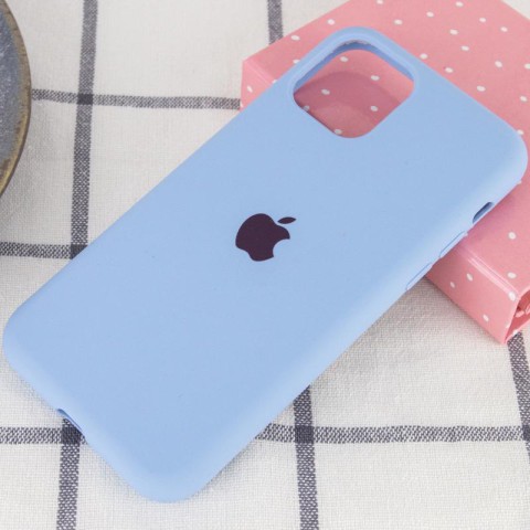 Чохол Silicone Case Full Protective (AA) для Apple iPhone 11 Pro Max (6.5") Блакитний / Lilac Blue