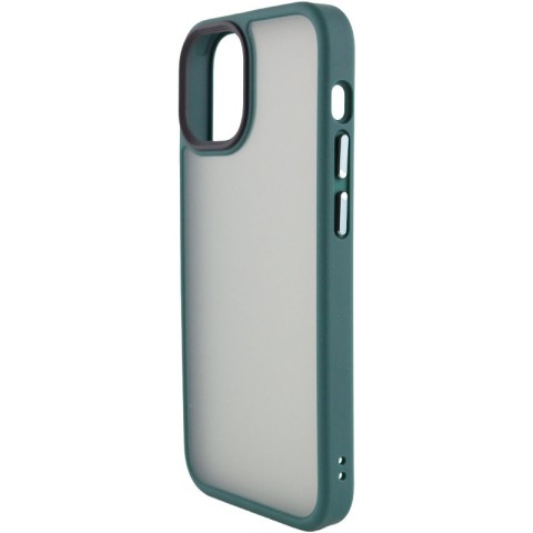 TPU+PC чохол Metal Buttons для Apple iPhone 13 (6.1") Зелений