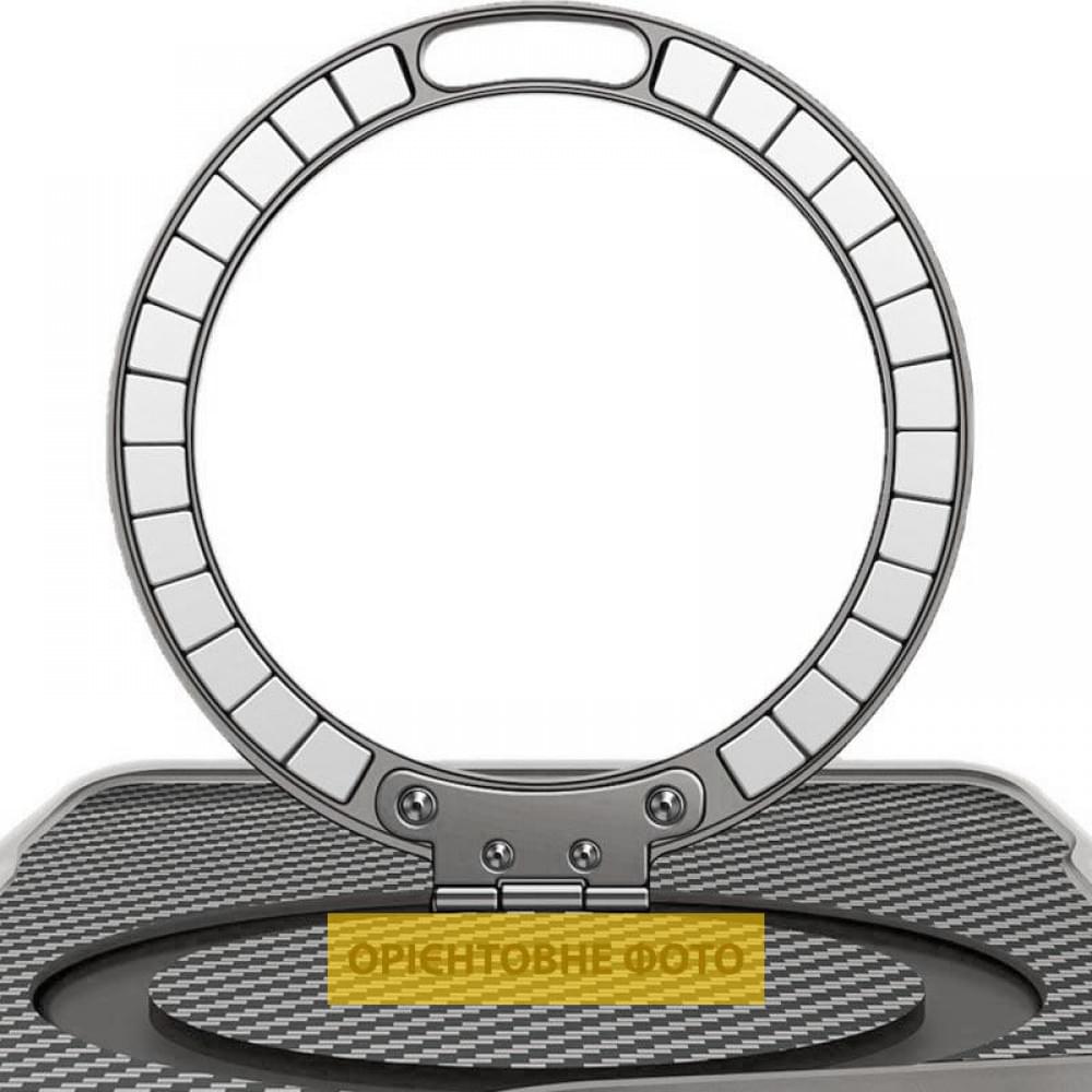 TPU+PC чохол Metal Buttons with MagSafe Carbon Ring для Apple iPhone 17 (6.3") Сірий