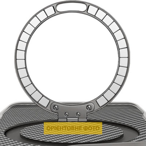 TPU+PC чохол Metal Buttons with MagSafe Carbon Ring для Apple iPhone 17 (6.3") Сірий