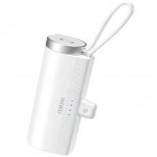 Портативний зарядний пристрій Power Bank WIWU W026 Type-C з БЗП 15W 5000 mAh White