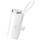 Портативний зарядний пристрій Power Bank WIWU W026 Type-C з БЗП 15W 5000 mAh White
