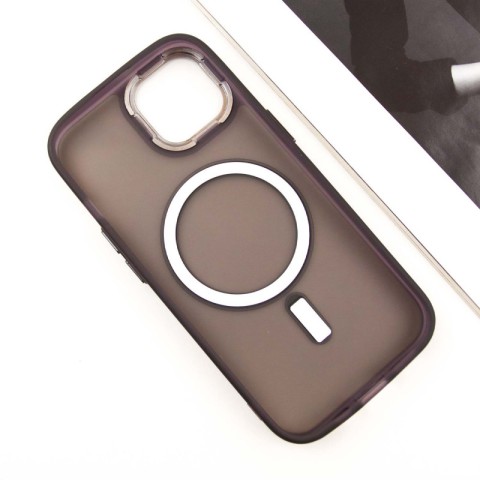 Чохол TPU+PC Lily with MagSafe для Apple iPhone 14 (6.1") Dark Purple