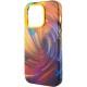 Шкіряний чохол Colour Splash with MagSafe для Apple iPhone 14 Pro (6.1") Orange / Red