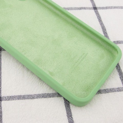 Чохол Silicone Case Square Full Camera Protective (AA) для Apple iPhone 11 Pro Max (6.5") М'ятний / Mint