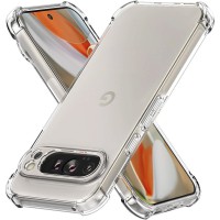 TPU чохол GETMAN Ease logo посилені кути Full Camera для Google Pixel 9 Безбарвний (прозорий)