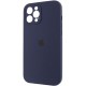 Чохол Silicone Case Full Camera Protective (AA) для Apple iPhone 12 Pro (6.1") Темно-синій / Midnight blue