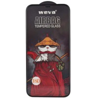 Захисне 2.5D скло Weva AirBag (тех.пак) для Apple iPhone 12 Pro Max (6.7") Чорний